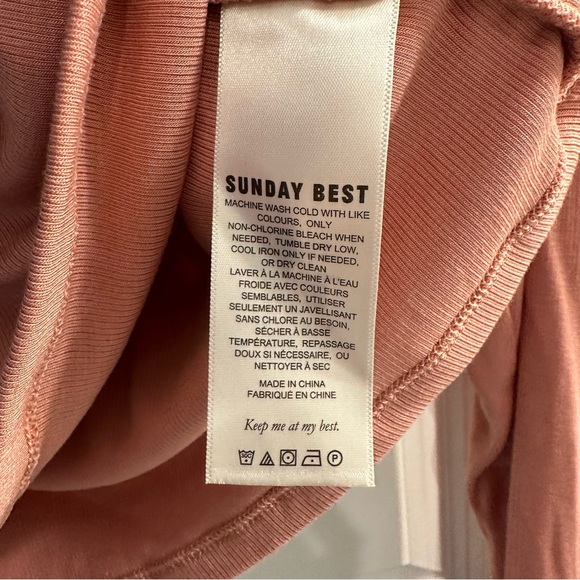 Aritzia Sunday Best Lula Long Sleeve Top Size XL - Picture 8 of 8